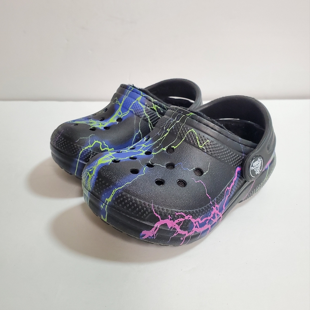 Kids Classic Lined Clog Crocs C5 Lighting